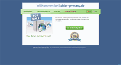 Desktop Screenshot of kohler-germany.de