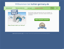 Tablet Screenshot of kohler-germany.de